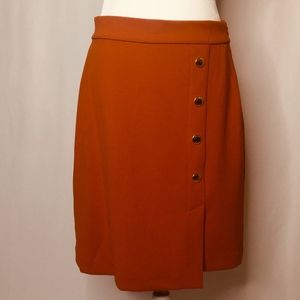 Michael Kors wrap skirt maple leaf size M